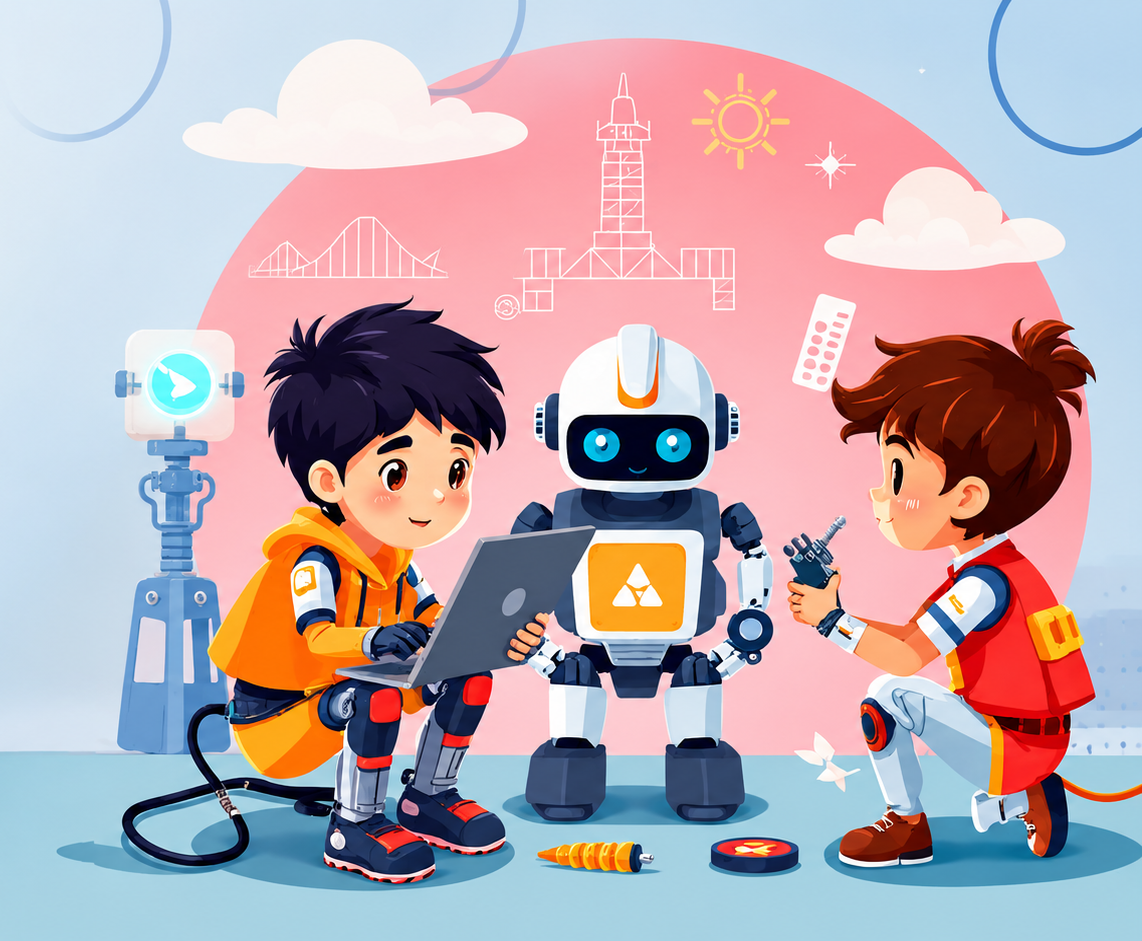 Kids learning AI